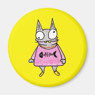 Cartoon Kitten Magnet