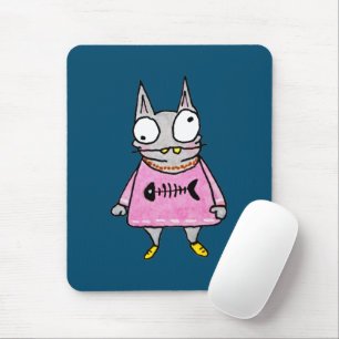 Cartoon Kitten Mouse Mat