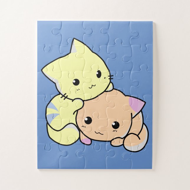 cartoon kittens puzzle  (Vertical)