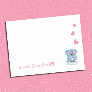 Cartoon Koala Kid Post-it Notes