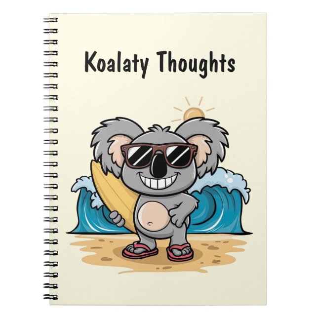Cartoon Koala Notebook (Front)