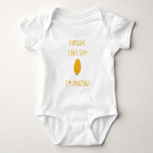 Cartoon Kumquat Cute Fruit Positive Baby Bodysuit
