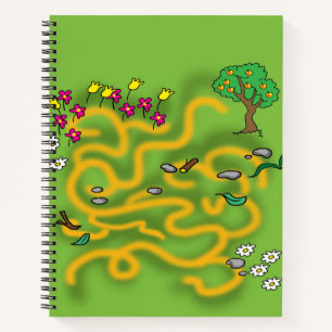 Cartoon Labirinth for school activity Notebook