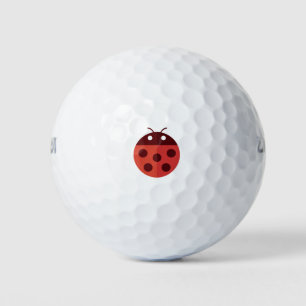 cartoon ladybug illustration golf balls