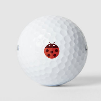 cartoon ladybug illustration golf balls