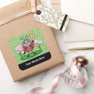 Cartoon Ladybug insect fun sticker