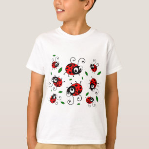 Cartoon ladybugs pattern T-Shirt