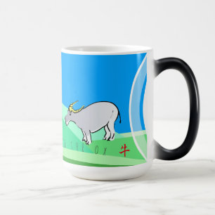 Cartoon Landscape Ox Chinese New Year Zodiac Mug