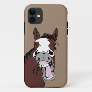 Cartoon Laughing Horse Humor Fun Office Case-Mate iPhone Case