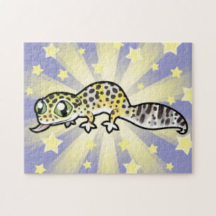 Cartoon Leopard Gecko Jigsaw Puzzle