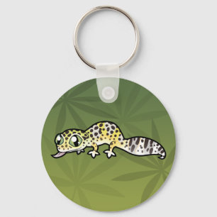 Cartoon Leopard Gecko Key Ring