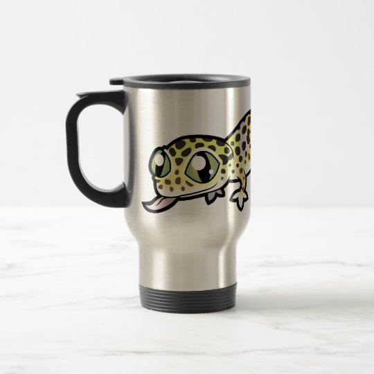 Cartoon Leopard Gecko Travel Mug