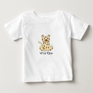 Cartoon Leopard - Wild One Baby T-Shirt
