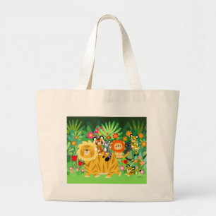 Cartoon Liger and Friends custom bag