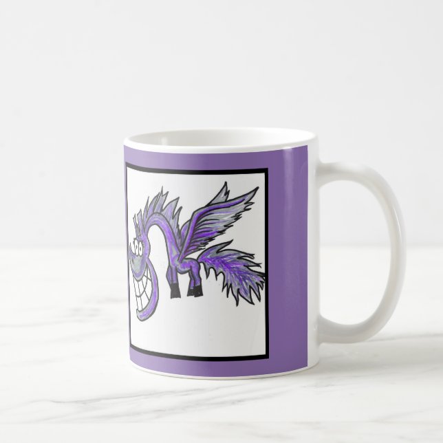 Cartoon lilac Pegasus mug (Right)