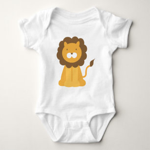 Cartoon Lion Baby Bodysuit