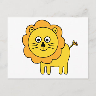 Cartoon Lion Postcard