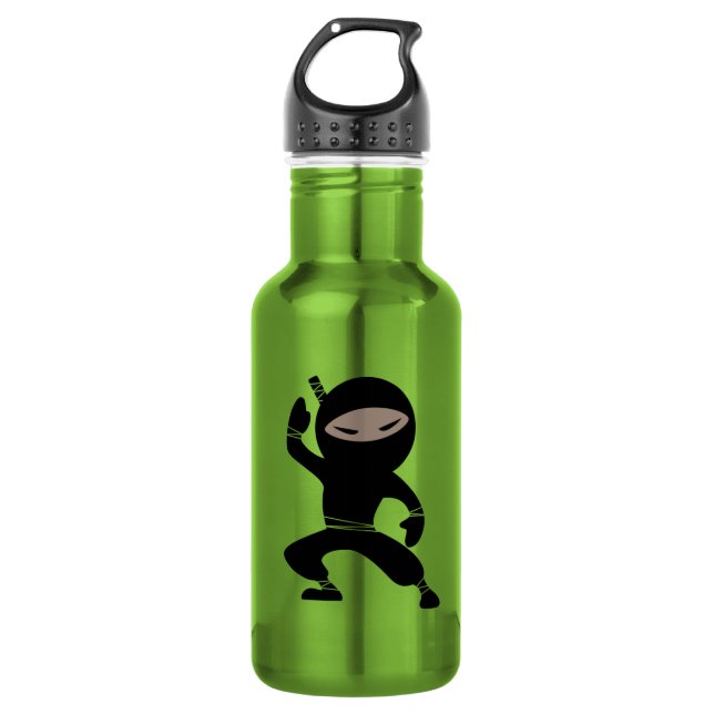 Cartoon Little Ninja Warrior 532 Ml Water Bottle (Front)