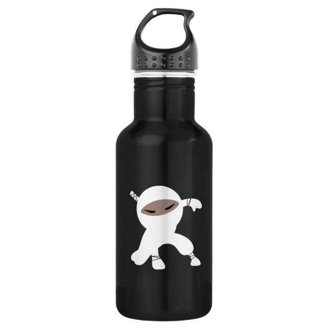 Cartoon Little Ninja Warrior 532 Ml Water Bottle (Front)