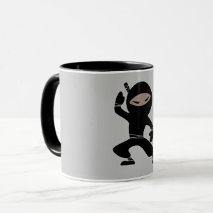 Cartoon Little Ninja Warrior Mug