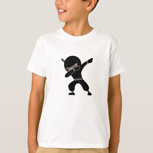 Cartoon Little Ninja Warrior T-Shirt (Front)