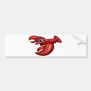 Cartoon Lobster Bumper Sticker