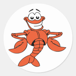 Cartoon Lobster Stickers