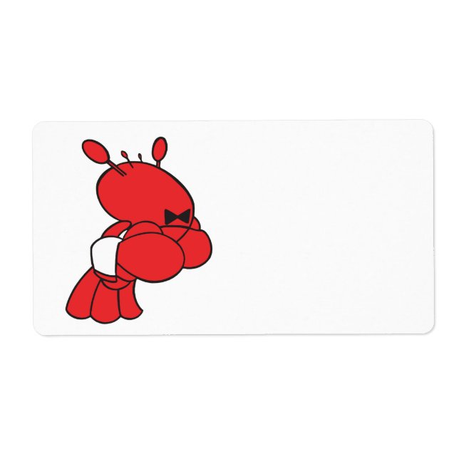 cartoon lobster waiter (Front)