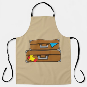 Cartoon Luggage Apron