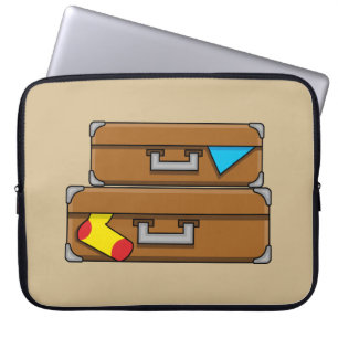Cartoon Luggage Laptop Sleeve