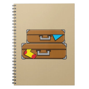 Cartoon Luggage Notebook
