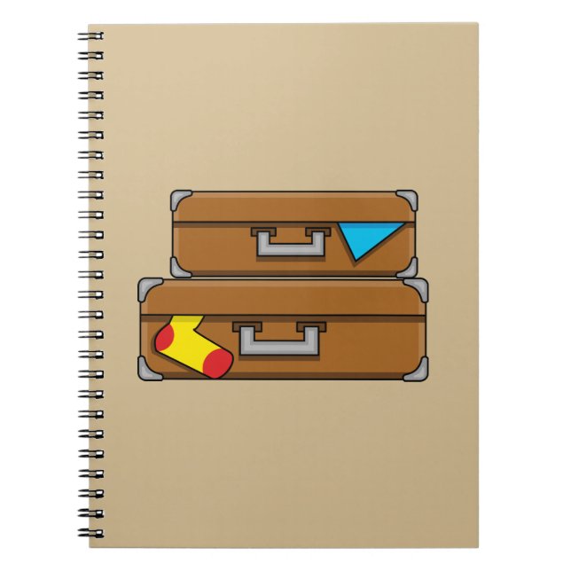 Cartoon Luggage Notebook (Front)