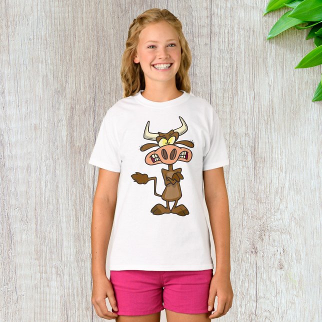 Cartoon Mad Cow T-Shirt (Creator Uploaded)