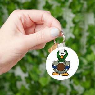 Cartoon Mallard Duck Keychain