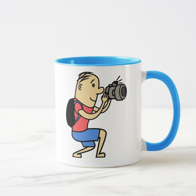 Cartoon man with camera mug (Right)