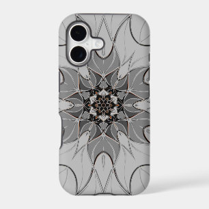 Cartoon Mandala Flower Grey
