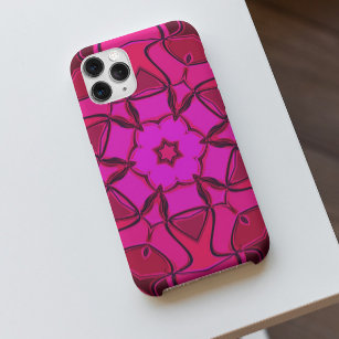 Cartoon Mandala Flower Pink Case-Mate iPhone Case