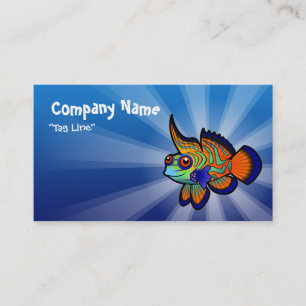 Cartoon Mandarin / Dragonet Fish Business Card