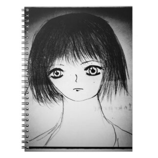 cartoon manga yaei drawing cute anime girl notebook