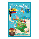 Cartoon Map of Colombia