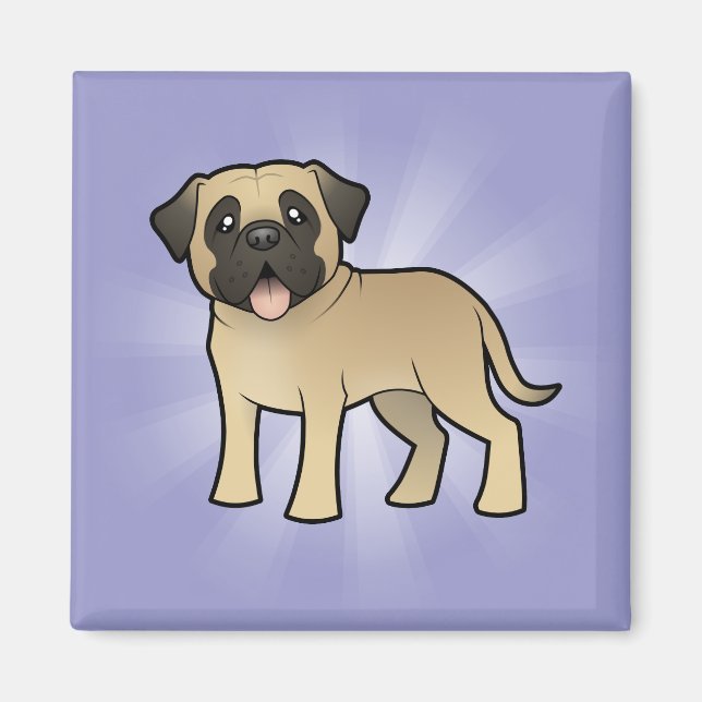 Cartoon Mastiff / Bullmastiff Magnet (Front)