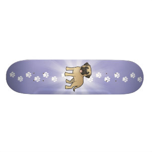 Cartoon Mastiff / Bullmastiff Skateboard