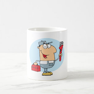 Cartoon Mechanic Coffee Mug