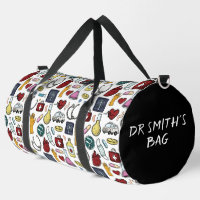 Cartoon medical doctor nurse science custom name