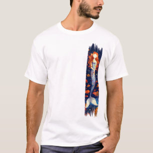 Cartoon Mermaid Brushstroke Paint T-Shirt