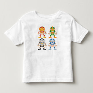 Cartoon Mexican Wrestlers Toddler T-Shirt