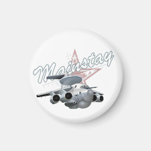 Cartoon military plane magnet