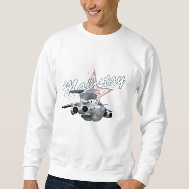 Cartoon military plane sweatshirt (Front)