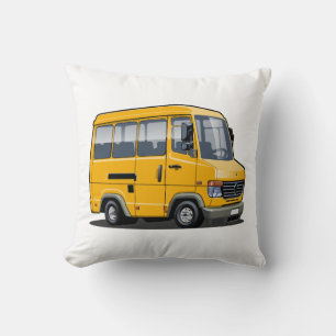Cartoon mini bus cushion