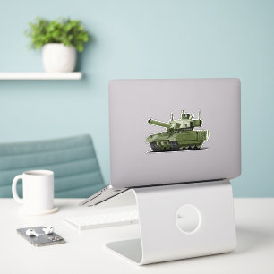 Cartoon modern armored tank